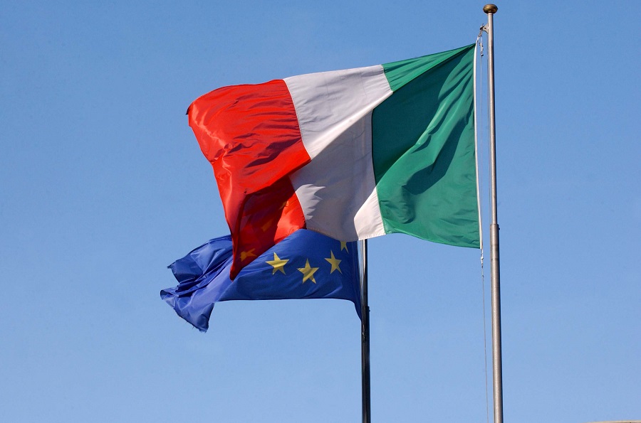 bandiera italia , bandiera europa