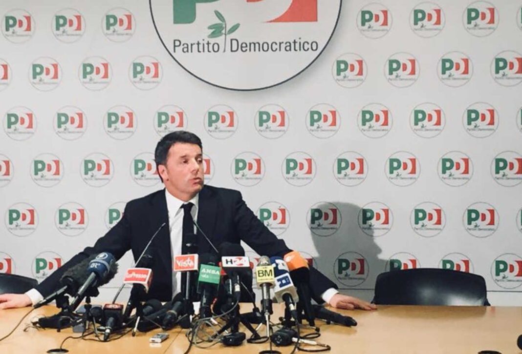 Conferenza stampa risultati politiche 2018 matteo Renzi