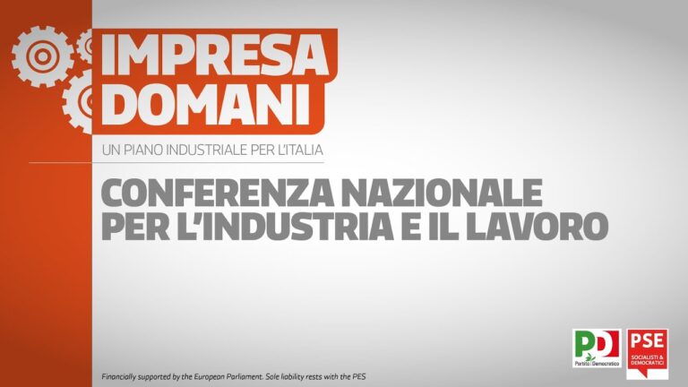 Conferenza nazionale per l’industria e il lavoro, un piano industriale per l’Italia